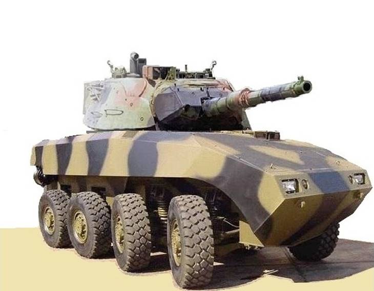 Leopard 1 Amphibious 8 wheels Tank Destroyer 105mm Gun Variant
